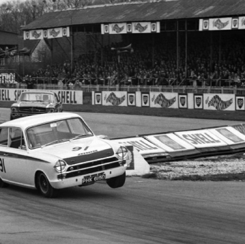 Goodwood 1966 devant Jack Brabham Mustang
